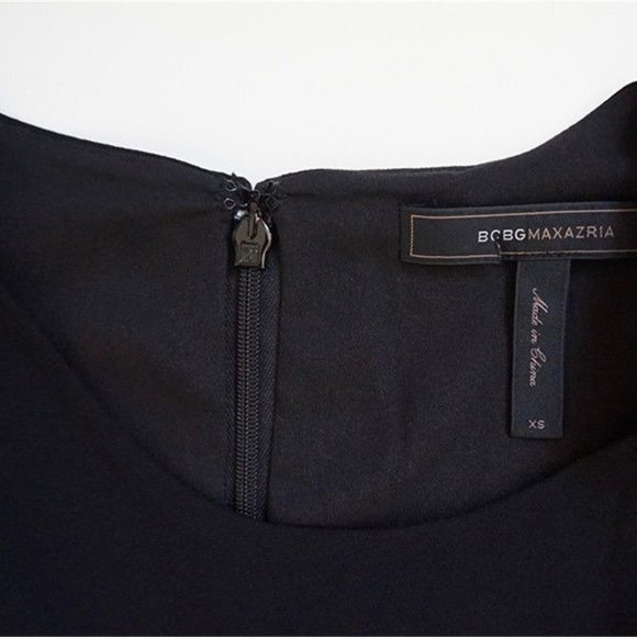 BCBGMaxazria Onyx Lace Side Panel Dress, Black - Picture 3 of 8